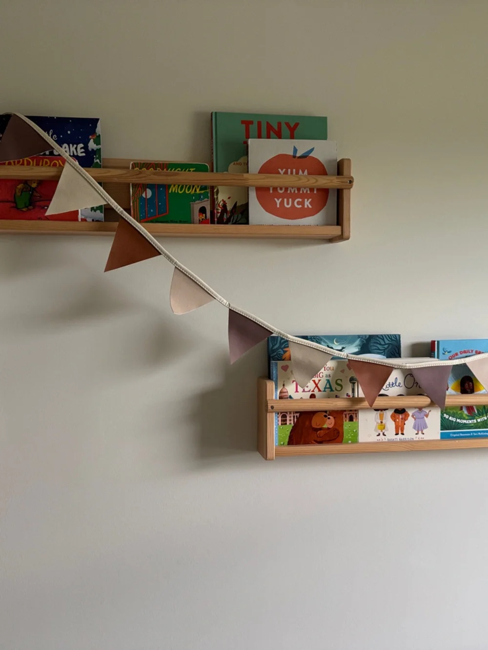 Gathre Neutral Multi-Color Wall Banner Bookshelf Decor